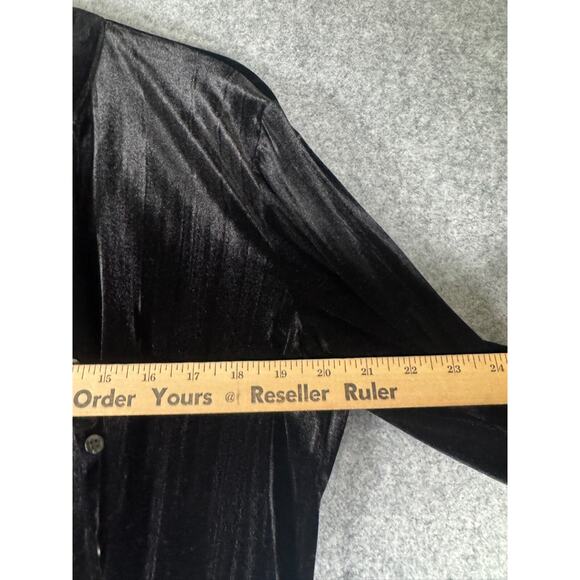 Unbranded Cardigan Women Large Velvet Long Sleeve Witchy‎ Whimsigoth Dark Fairy - Picture 2 of 6